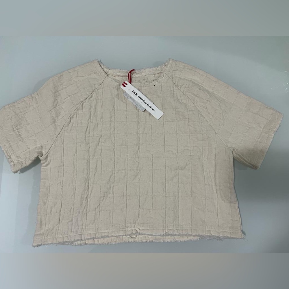 Little Creative Factory Chalk Menka Crop Top sizes 6 yr and 6-12m NWT